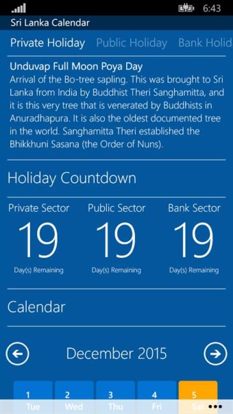 Sri Lanka Calendar  101