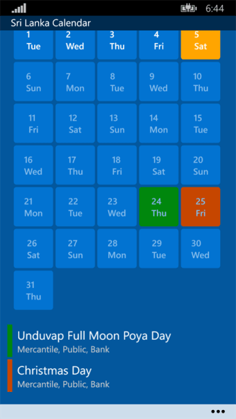 Sri Lanka Calendar  103