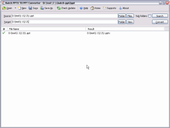 Batch PPTX to PPT Converter0