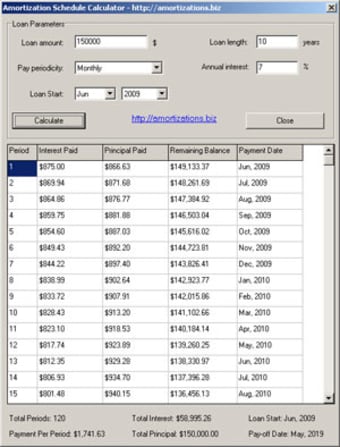 Amortization Schedule Calculator0