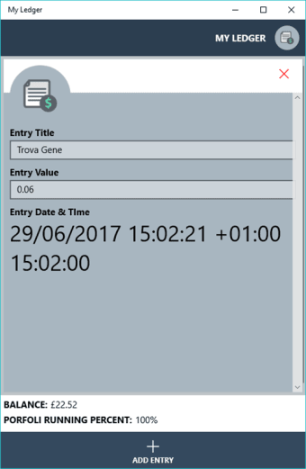 My Ledger  101