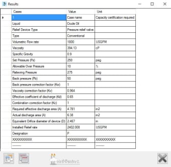 Relief Valve Sizing Calculator4