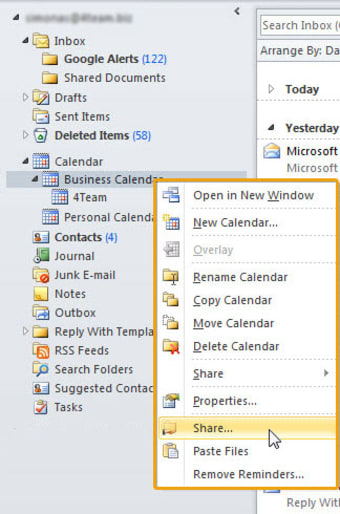 ShareO for Outlook0