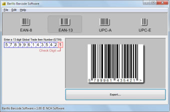 Barillo Barcode Software0