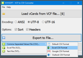 VCF to CSV Converter1