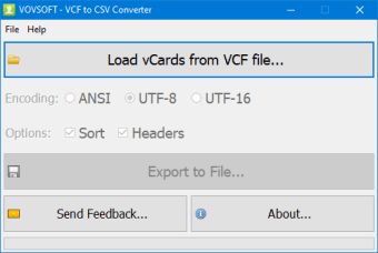 VCF to CSV Converter2
