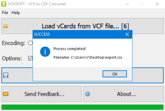 VCF to CSV Converter3