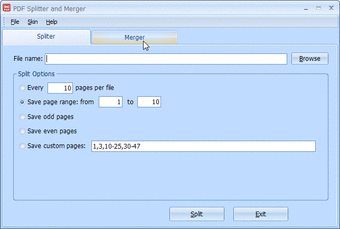 PDF Splitter and Merger Free0