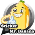 Lovely Banana Sticker Kawaii For WAStickerapp