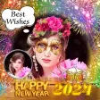 New year photo frame 2020