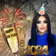 New year photo frame 2020