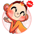 New Funny Monkey Stickers WAStickerApps