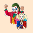 The Joker & Harley Quinn Stickers for WhastApp