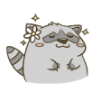 Roccoon Raccoon Stickers