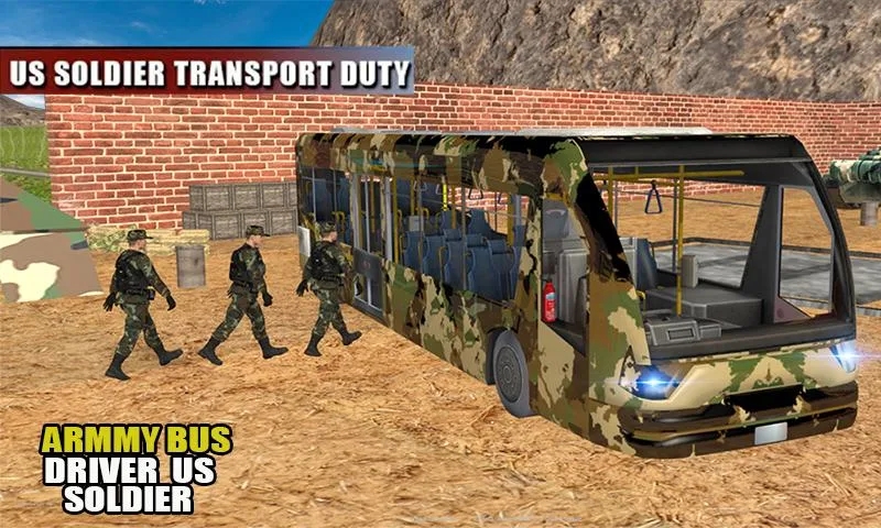 陆军巴士越野驾驶(Off Road Army Bus Driving Soldier Transport Duty)2