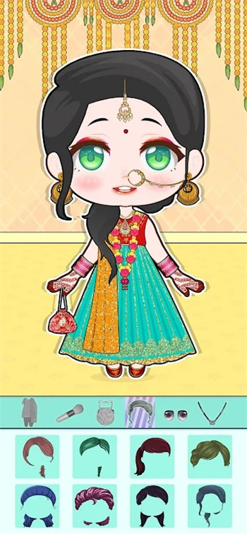 印度娃娃装扮(Indian Doll Dressup)0