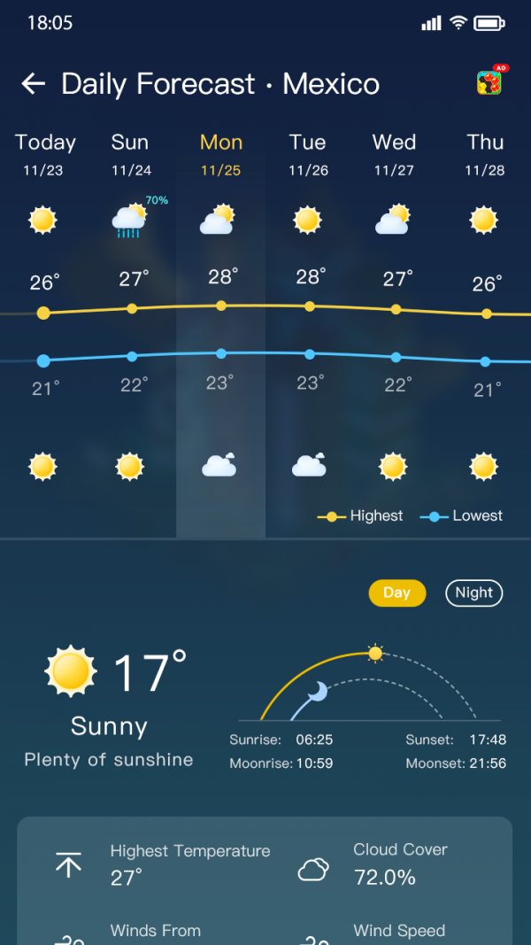 坚果天气预报0