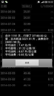 百公里油耗计算器1