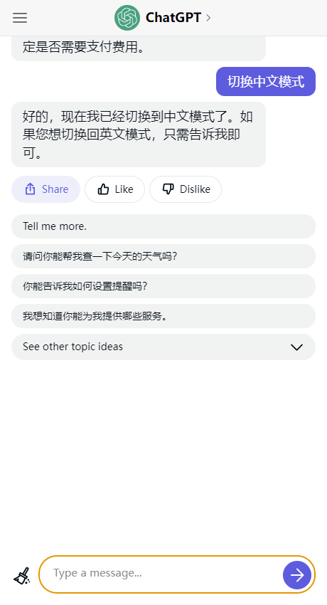 chat gpt中文版4