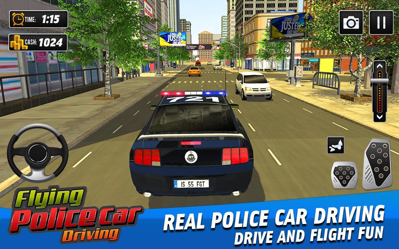 飞行警车驾驶(Flying Police Car Driving Game)