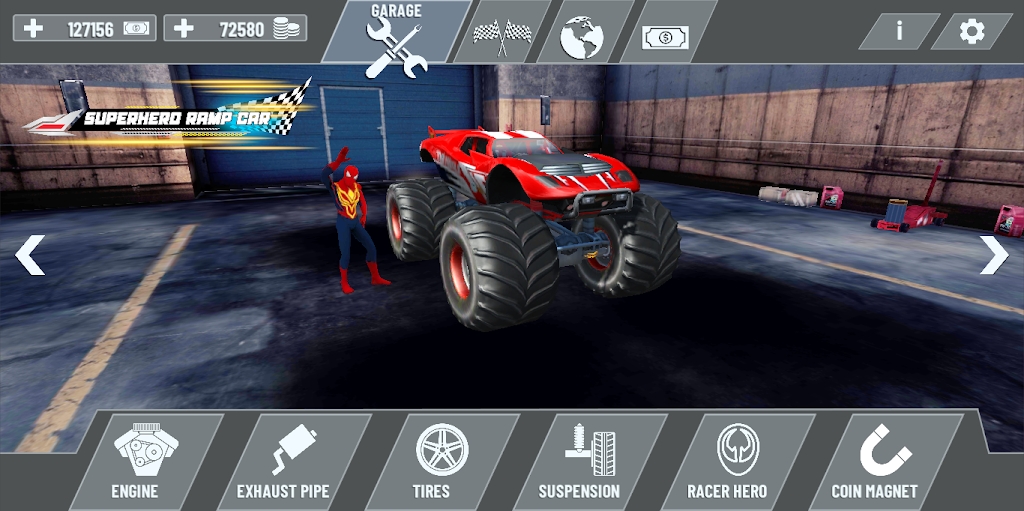 Spider Mega Ramp Car1