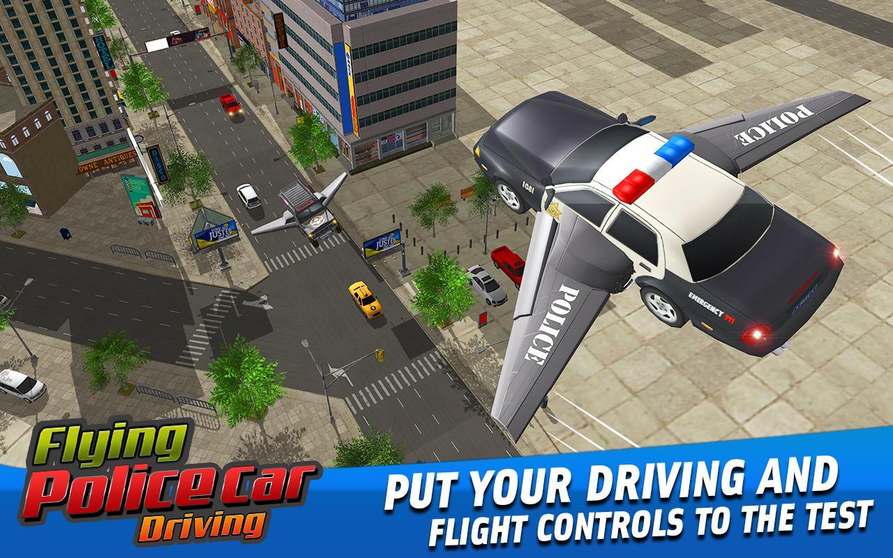 飞行警车驾驶(Flying Police Car Driving Game)2