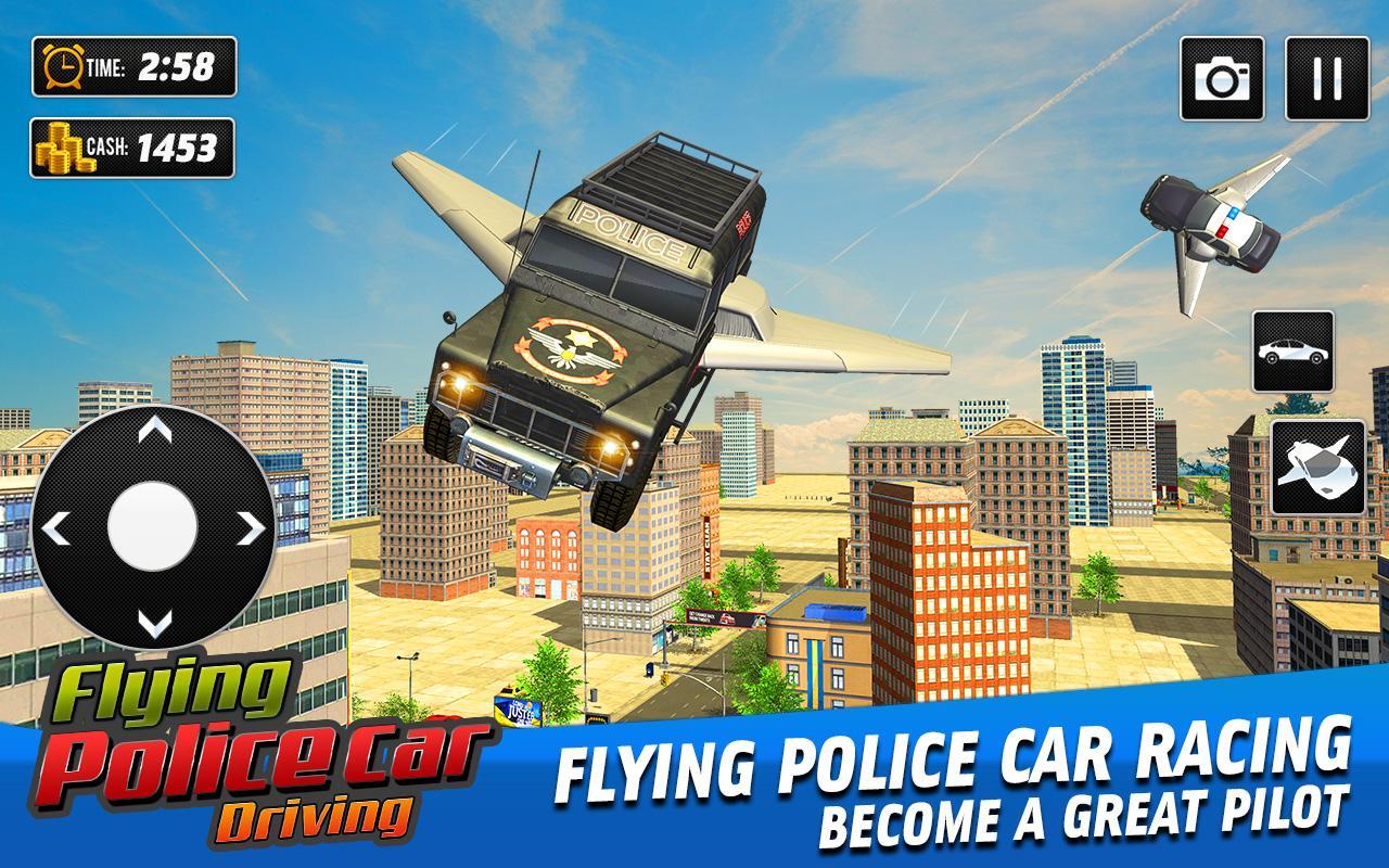 飞行警车驾驶(Flying Police Car Driving Game)1